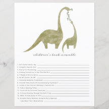 Dinosaurs Shower Bok Scramble Game