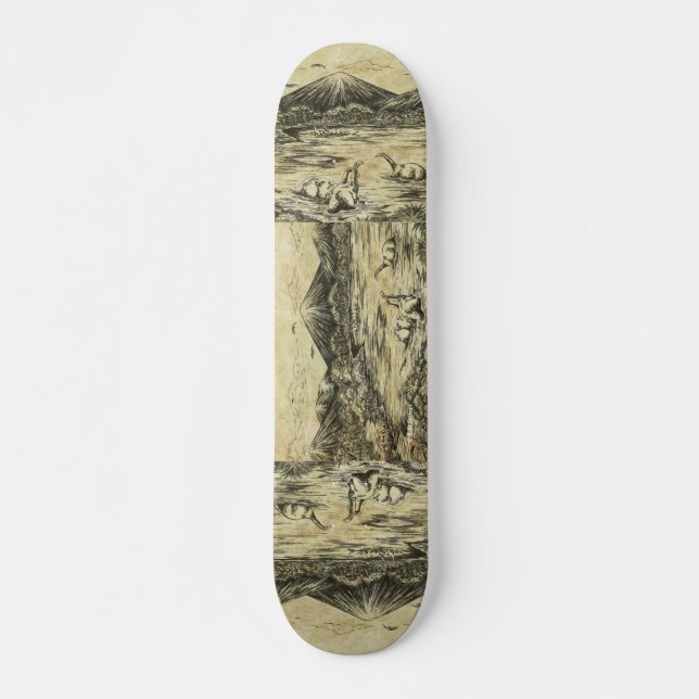 Dinosaurs Skateboard Bräda 19,5 Cm (Framsida)