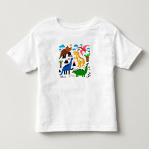 Dinosaurs sömlös mönster t shirt