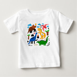 Dinosaurs sömlös mönster t shirt