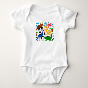 Dinosaurs sömlös mönster t shirt