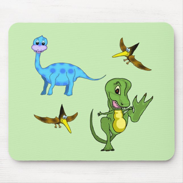 Dinosaurs Standard Mousepad Musmatta (Framsidan)