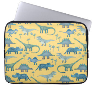 Dinosaurs Sunshine-Gult Laptop Fodral