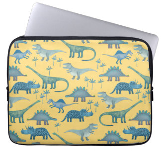 Dinosaurs Sunshine-Gult Laptop Fodral