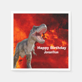 Dinosaurs T Rex Fire Jurassic World Pappersservett