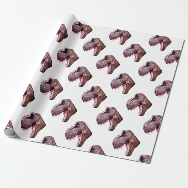 Dinosaurs T-Rex Presentpapper (Utrullad)