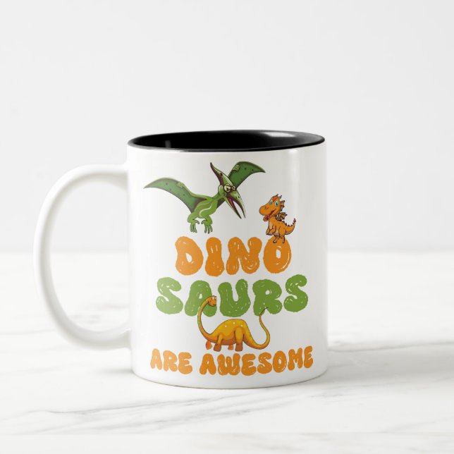 Dinosaurs Två-Tonad Mugg (Vänster)