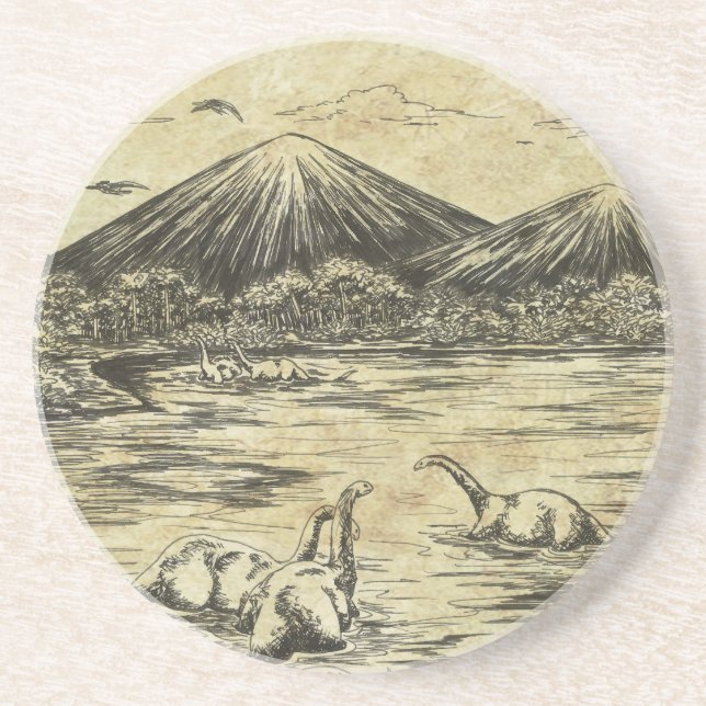 Dinosaurs Underlägg Sandsten (Framsidan)