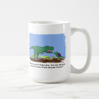 Dinosaurs vet latin kaffemugg