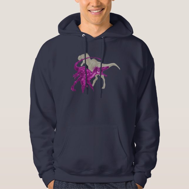 Dinosaurshoodiedesign Sweatshirt (Framsida)