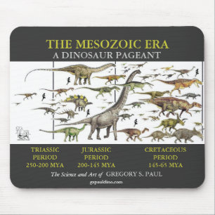 DinosaurskönhetstävlingMousepad konst av Gregory Musmatta
