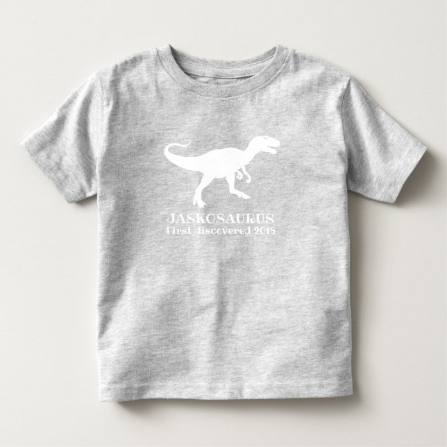 Dinosaursmåbarnt-skjorta utslagsplats, T-rexroligt T Shirt (Framsida)