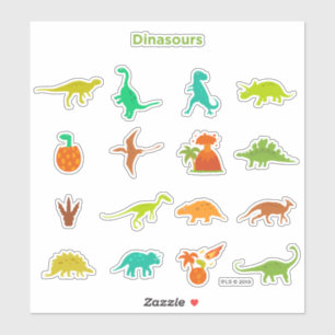Dinosaursmönster Klistermärken