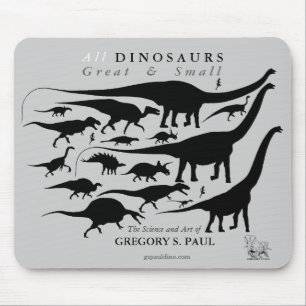 DinosaursSilhouettes Mousepad Gregory Paul Musmatta