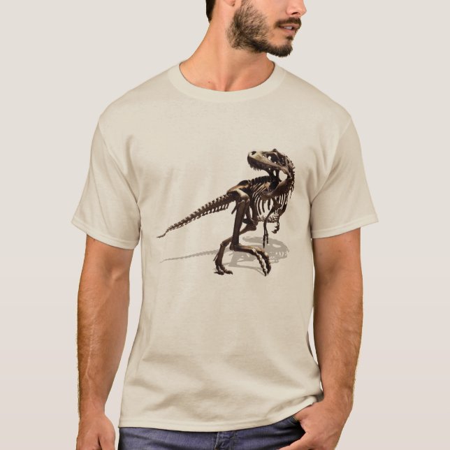 DinosaurT-Rex skelett Tee Shirt (Framsida)