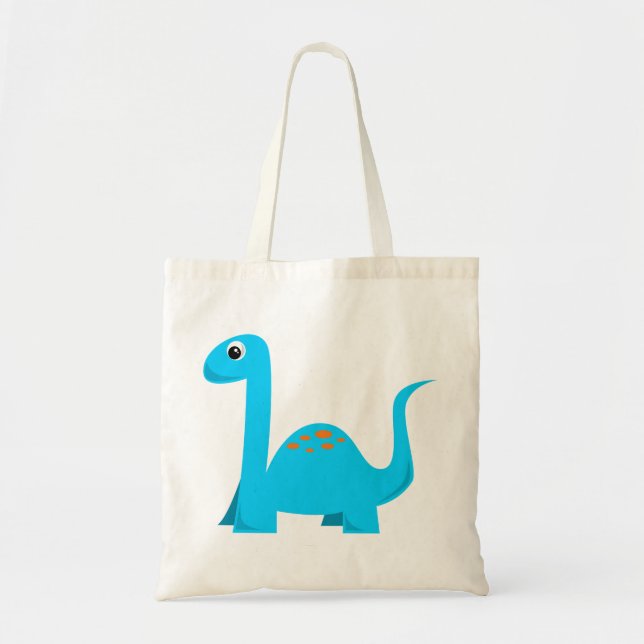 Dinosaurtotot hänger lös tygkasse (Framsidan)