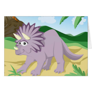 DinosaurTriceratops Hälsningskort