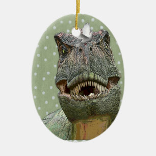 DinosaurTyrannosaurusrex Julgransprydnad Keramik