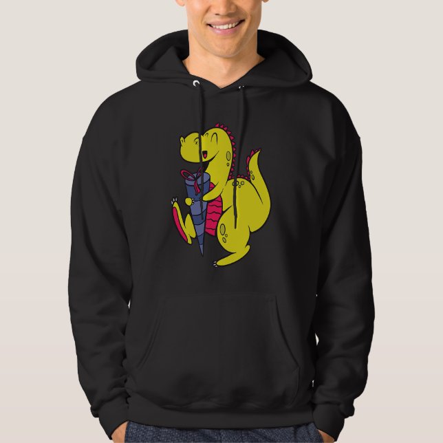 Dinosaurus School Child Dinosaur School Enrolment  Hoodie (Framsida)