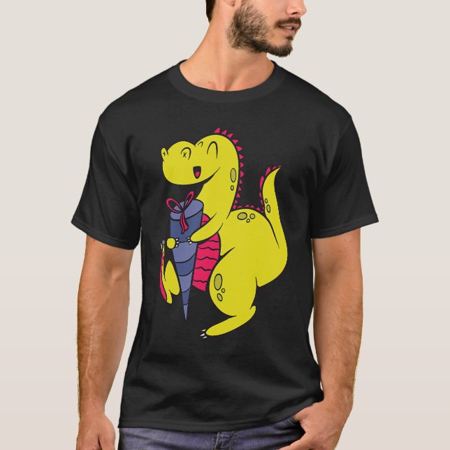 Dinosaurus School Child Dinosaur School Enrolment  T Shirt (Framsida)