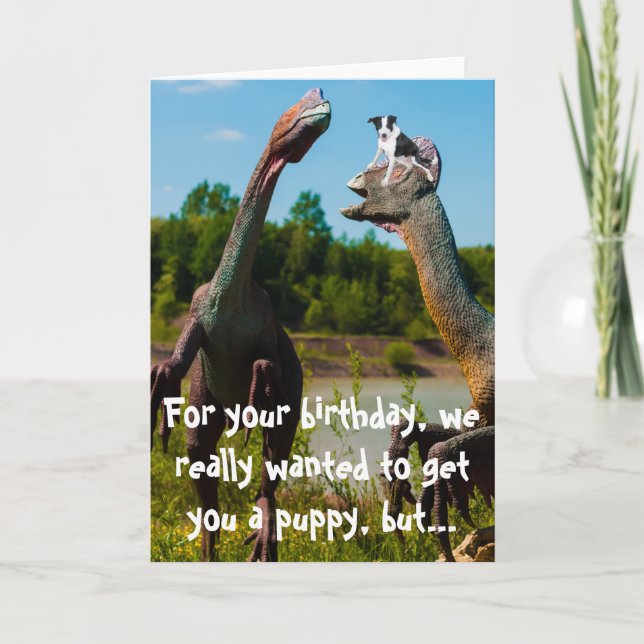 Dinosaurvalphumor Kort (Framsida)