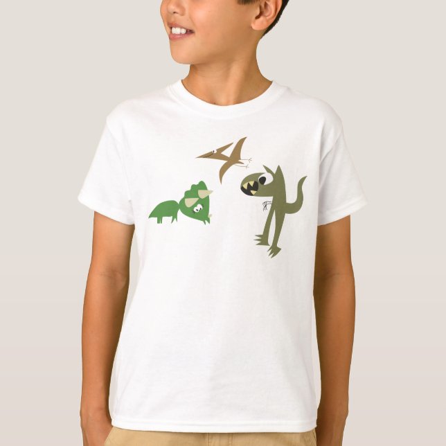 Dinosaurvänner Tee (Framsida)