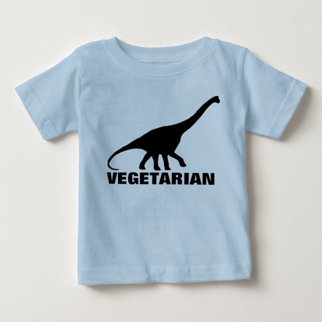 DinosaurVEGETARIANT-tröja T-shirt (Framsida)