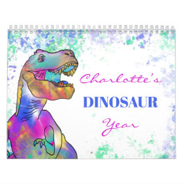 Dinosauurs personlig färgstark kalender