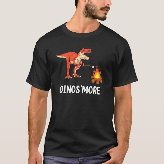 Dinosmore Camping Dinosaur Camp Camper T Shirt (Framsida)
