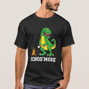 Dinos'more Camping Dinosaur Trex Camp Camper Smore T Shirt