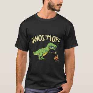 Dinosmore Rolig Dino Smore Camping Dinosaurläger C T Shirt