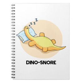 Dinosnore Funny Sleeping Dinosaur Pun Anteckningsbok