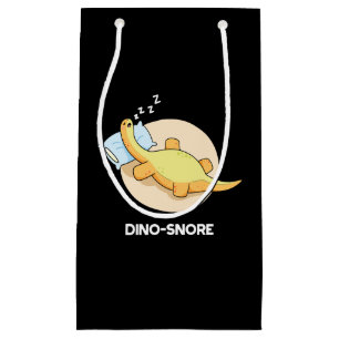 Dinosnore Funny Sleeping Dinosaur Pun Mörk BG