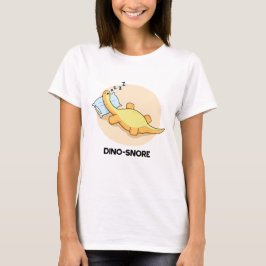 Dinosnore Funny Sleeping Dinosaur Pun T Shirt
