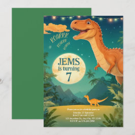 dinosours födelsedagsinbjudan, jurassivärld inbjudningar
