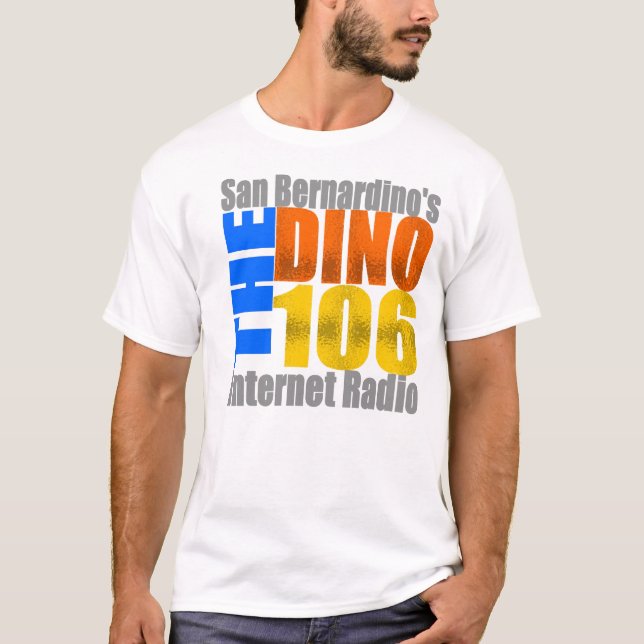 DINOTHROWBACKLOGOWHT T-SHIRT (Framsida)
