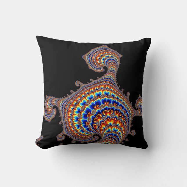 Dinozaur - Fractal Art Kudde (Framsida)