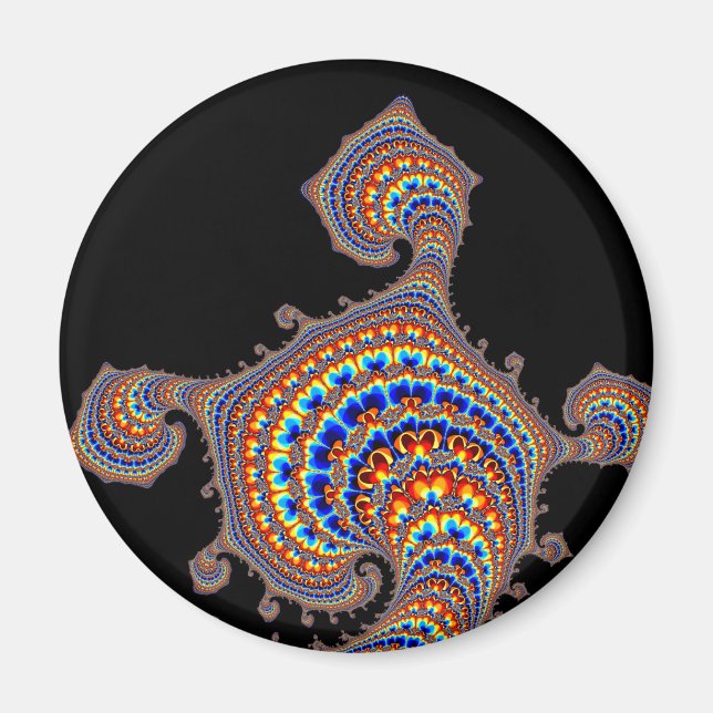 Dinozaur - Fractal Art Magnet (Framsidan)