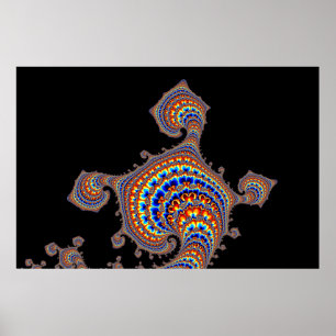 Dinozaur - Fractal Art Poster
