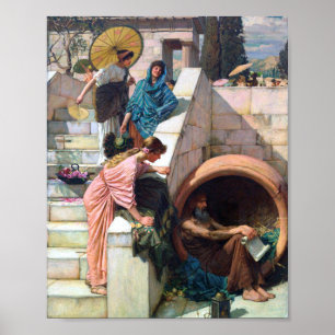 Diogenes 1882, ingiven av John William Waterhouse Poster