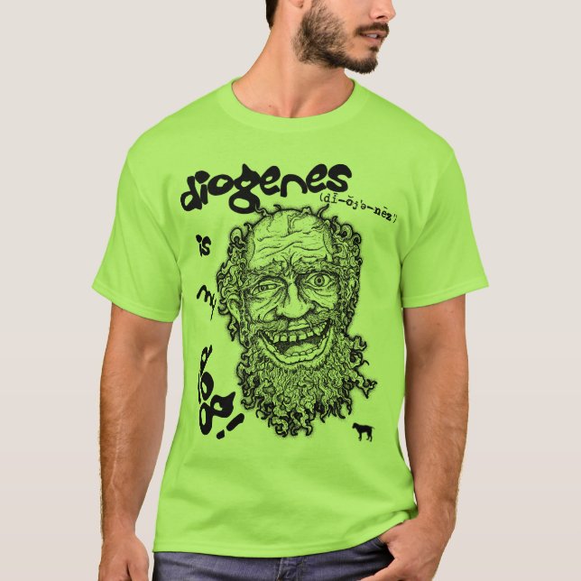 Diogenes är min hund! tee (Framsida)
