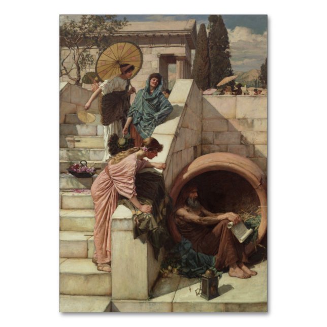 Diogenes av John William Waterhouse Bordsnummer (Framsidan)