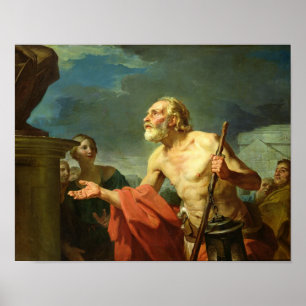 Diogenes som frågar för allmosa, 1767 poster