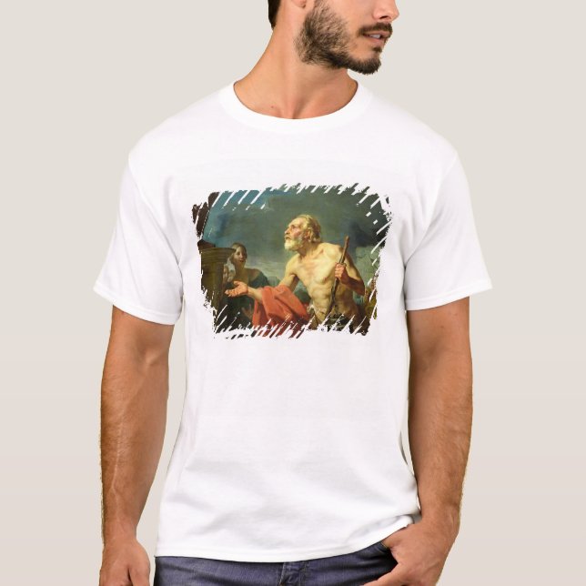 Diogenes som frågar för allmosa, 1767 tee (Framsida)