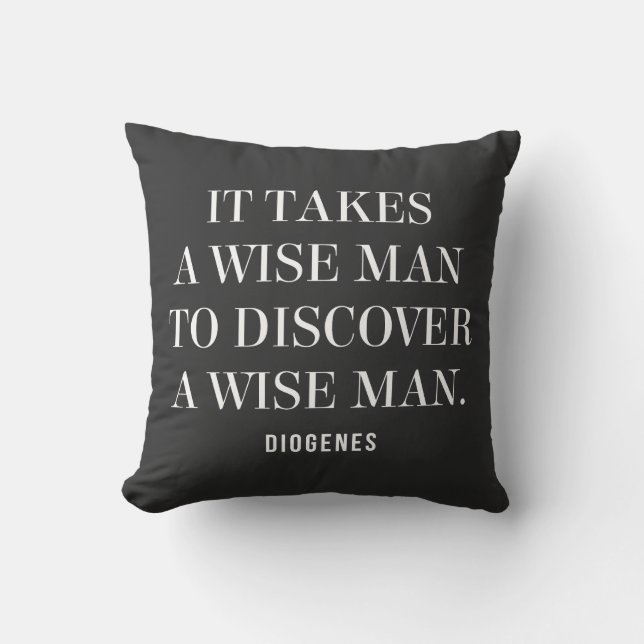 Diogenes Vis man Citat Kudde (Framsida)