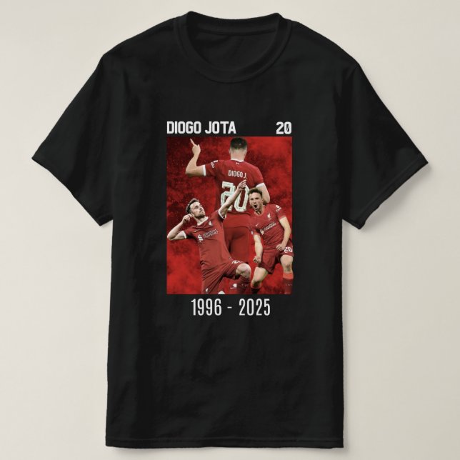 Diogo Jota 1996 - 2025 T Shirt (Design framsida)
