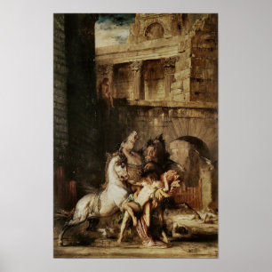 Diomedes slukade vid hans hästar poster