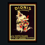 Dionis Gran Spumante Vintage annons Poster 12 x 16<br><div class="desc">Vintage Leonetto Cappiello,  Art Deco,  annons Poster Dionis Gran Spumante</div>