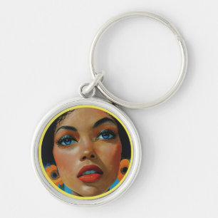 Dionne by KAB Premium Round Keychain Rund Silverfärgad Nyckelring