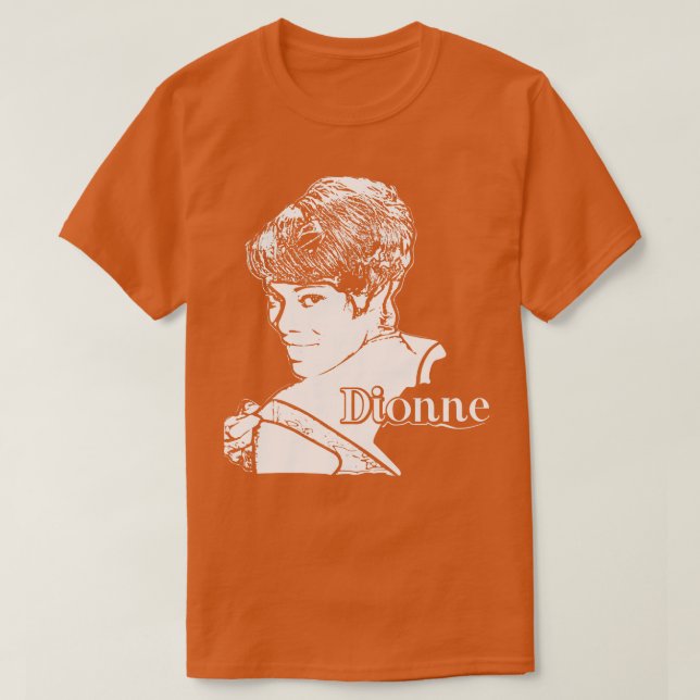 Dionne Warwick Singer Vintage T Shirt (Design framsida)